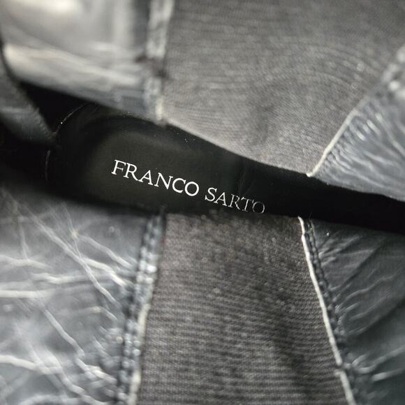 NEW Franco Sarto Women Black Leather Tahini Knee High Riding Boot 9.5 Equestrian - Picture 9 of 12